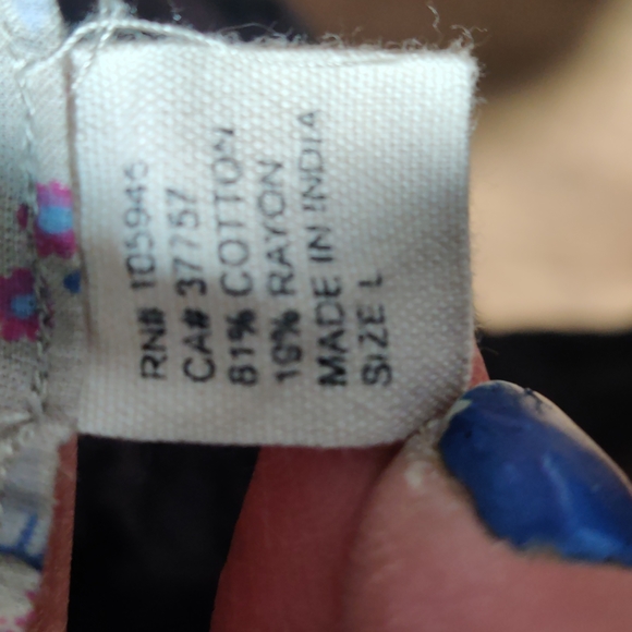 Cotton Element tube top, size large - Picture 6 of 6